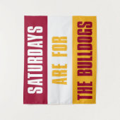 De zaterdagen zijn voor The Bulldogs, Ferris State Wandkleed (Voorkant)