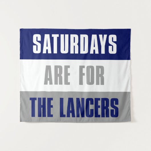 De zaterdagen zijn voor The Lancers, Longwood Univ Wandkleed (Voorkant (horizontaal))