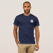 De Zavala (eerste vlag van de Republiek Texas) T-shirt (Voorkant volledig)