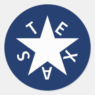 De Zavala Stickers (vlag van de Republiek Texas)