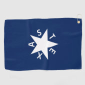 De Zavala (vlag van de Republiek Texas) Golfhanddoek (Horizontaal)