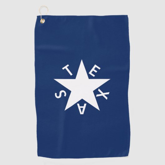 De Zavala (vlag van de Republiek Texas) Golfhanddoek (Voorkant)