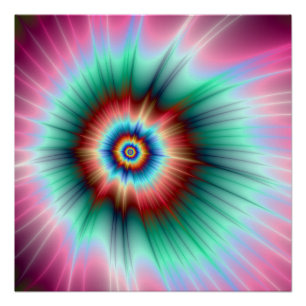 De Zazzle Perfect Poster Tie Dye Comet