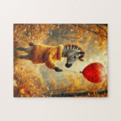 De Zebra en de rode ballon Legpuzzel (Horizontaal)