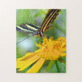 De zebra longwing legpuzzel (Verticaal)