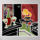 De Zebra Lounge Poster (Voorkant)