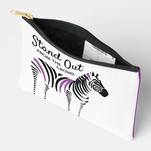 De zebra stand uit van het Gewas Citaat Etui (Open)