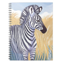 De zebra | Waterverf Safari Dier Natuur