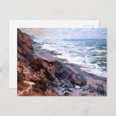 De zee bij Pourville van Monet, briefkaart (Voorkant / Achterkant)