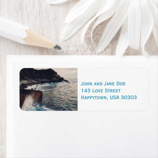 De Zee Edge-adreslabels Etiket (Insitu)