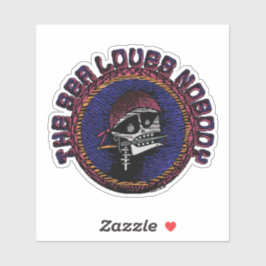 De zee houdt niet van niemand Pixel Art Sticker