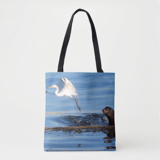 De Zee Leeuw en de Grote Witte Gret Tote Bag (Voorkant)