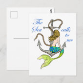 De Zee roept op Briefkaart (Voorkant / Achterkant)
