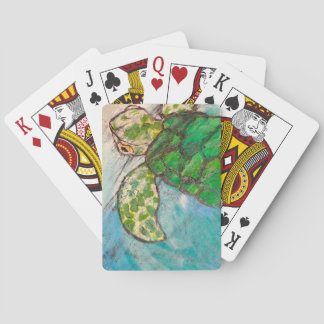 De Zee schildpad opslaan Pokerkaarten