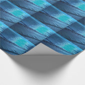 De Zee Shore, Serenity Blue Natuur Foto Cadeaupapier (Hoek)