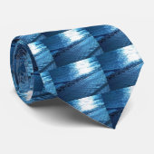 De Zee Shore, Serenity Blue Natuur Foto Stropdas (Opgerold)