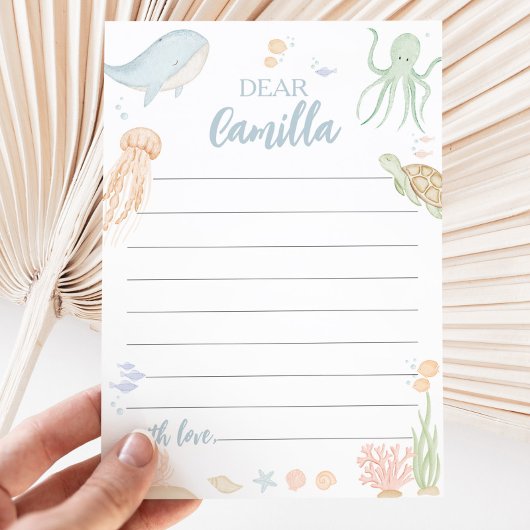 De Zee Time Capsule Message Kaart under Zee