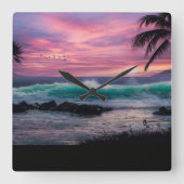 de zee vierkante klok (Voorkant)