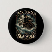 De Zee-Wolf Ronde Button 5,7 Cm (Voorkant)