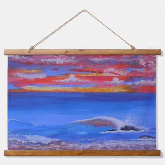 De zeeen klif, hangend wandkleed (Voorkant)