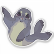 De Zeehond // Op maat gesneden vinyl sticker