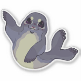 De Zeehond // Op maat gesneden vinyl sticker