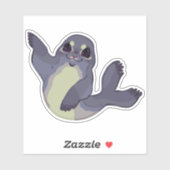 De Zeehond // Op maat gesneden vinyl sticker (Vel)