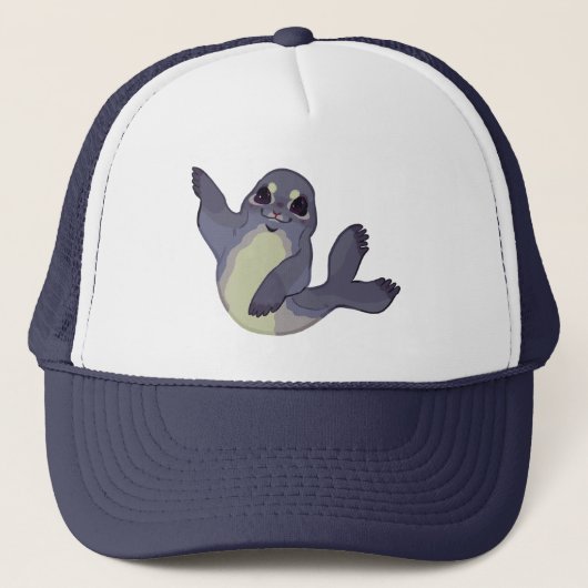 De Zeehond // Trucker Hoed Pet (Voorkant)