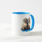 De zeehondenbroeders zijn ondeelbaar. mok (Voorkant rechts)