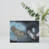 De Zeehondenjacht van de luipaard Briefkaart (Staand voorkant)