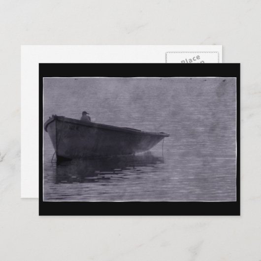 De zeeman in de mist. briefkaart (Voorkant / Achterkant)