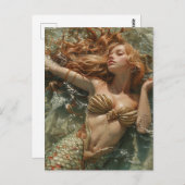 De zeemeermin briefkaart (Voorkant / Achterkant)