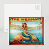 De zeemeermin briefkaart (Voorkant / Achterkant)