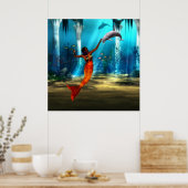 De zeemeermin en de dolfijn poster (Keuken)