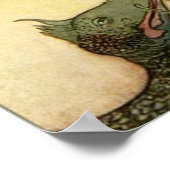 De zeemeermin en de draak door warwick goble poster (Hoek)