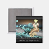 De Zeemeermin gepersonaliseerde magneet (Voorkant / Achterkant)