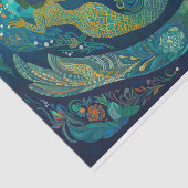 De Zeemeermin in het rif Tissuepapier (Detail)