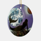 De zeemeermin keramisch ornament (Rechts)