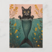 De Zeemeermin Kitty Briefkaart (Voorkant)