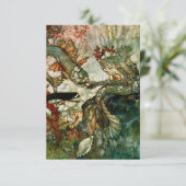 “De Zeemeermin Koning” door Edmund Dulac Bedankkaart (Staand voorkant)