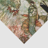 “De Zeemeermin Koning” door Edmund Dulac Tissuepapier (Detail)