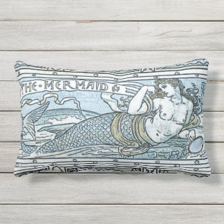 De zeemeermin op Sunrise Lumbar Pillow Buitenkussen