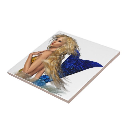 De zeemeermin tegeltje (Zijkant)