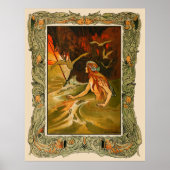 De zeemeermin van Charles Robinson Poster (Voorkant)