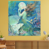 De zeemeermin van Henry Clive Canvas Afdruk (Insitu (Woonkamer))