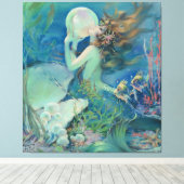 De zeemeermin van Henry Clive Canvas Afdruk (Insitu (Houten vloer))