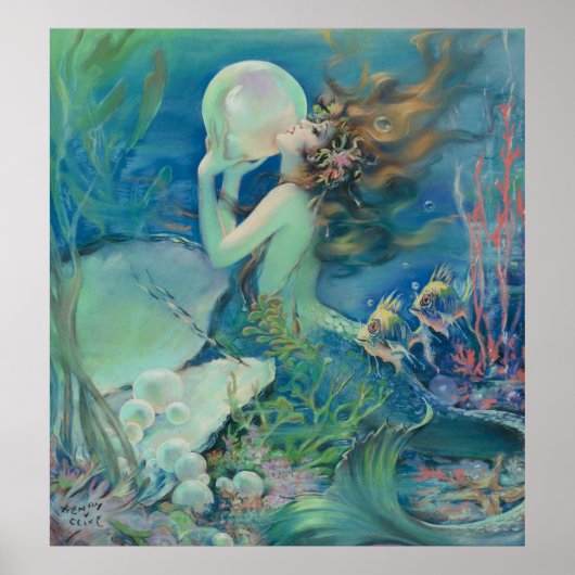 De zeemeermin van Henry Clive Poster (Voorkant)