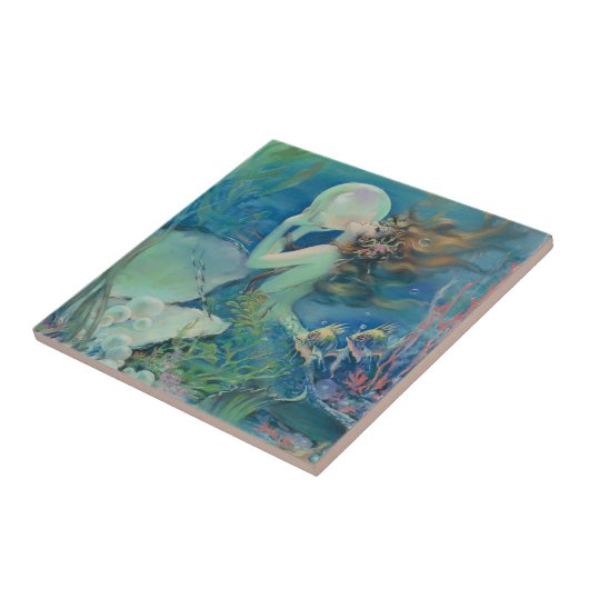 De zeemeermin van Henry Clive Tegeltje (Zijkant)