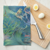 De zeemeermin van Henry Clive Theedoek (Quarter Fold)