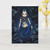 De zeemeermin van het diepe Wenskaart Kaart (Gele Bloem)